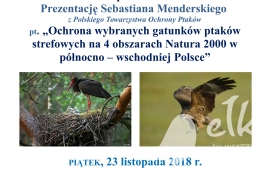 Презентація на "захисту окремих видів птахів на зони 4 Natura 2000 в північно-східній Польщі"