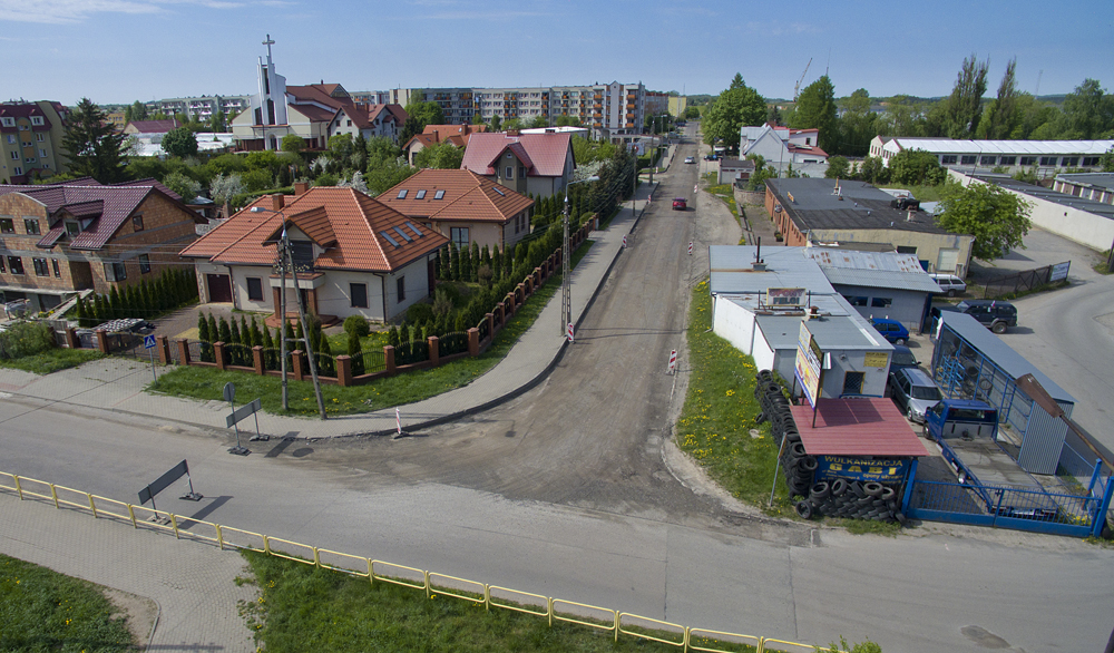 Rozpoczęły się prace budowlane na ul. Bora Komorowskiego – nastąpiła tymczasowa zmiana organizacji w ruchu drogowym
