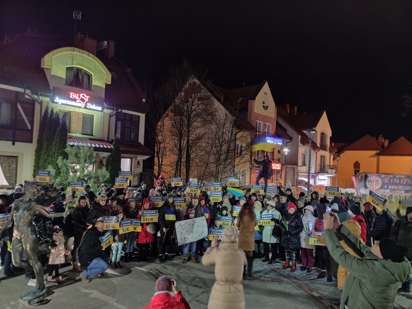 Mieszkańcy Ełku solidarnie z Ukrainą