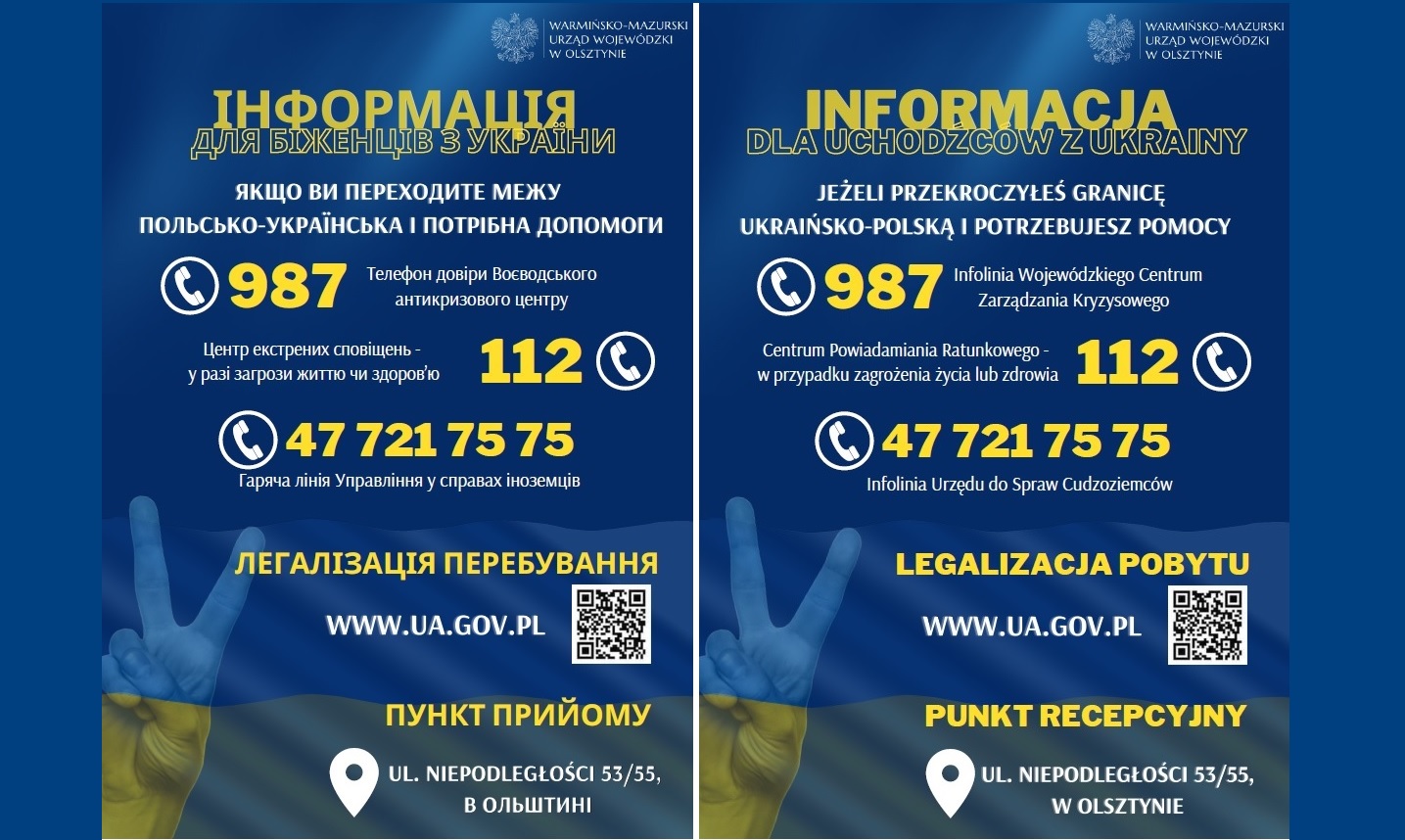 Informazioni sul soggiorno in Polonia di persone in fuga dall'Ucraina