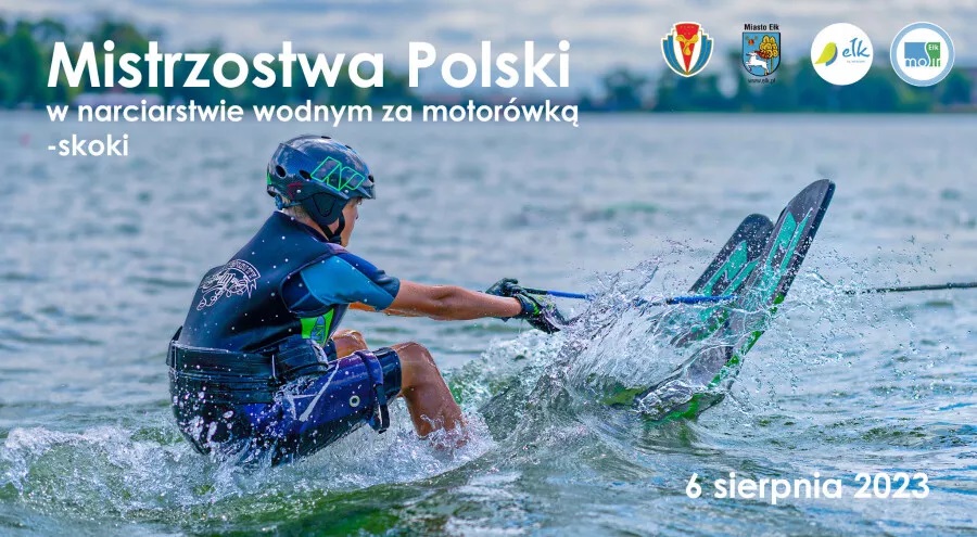 Polnische Meisterschaften im Wasserski hinter einem Motorboot im Springwettbewerb