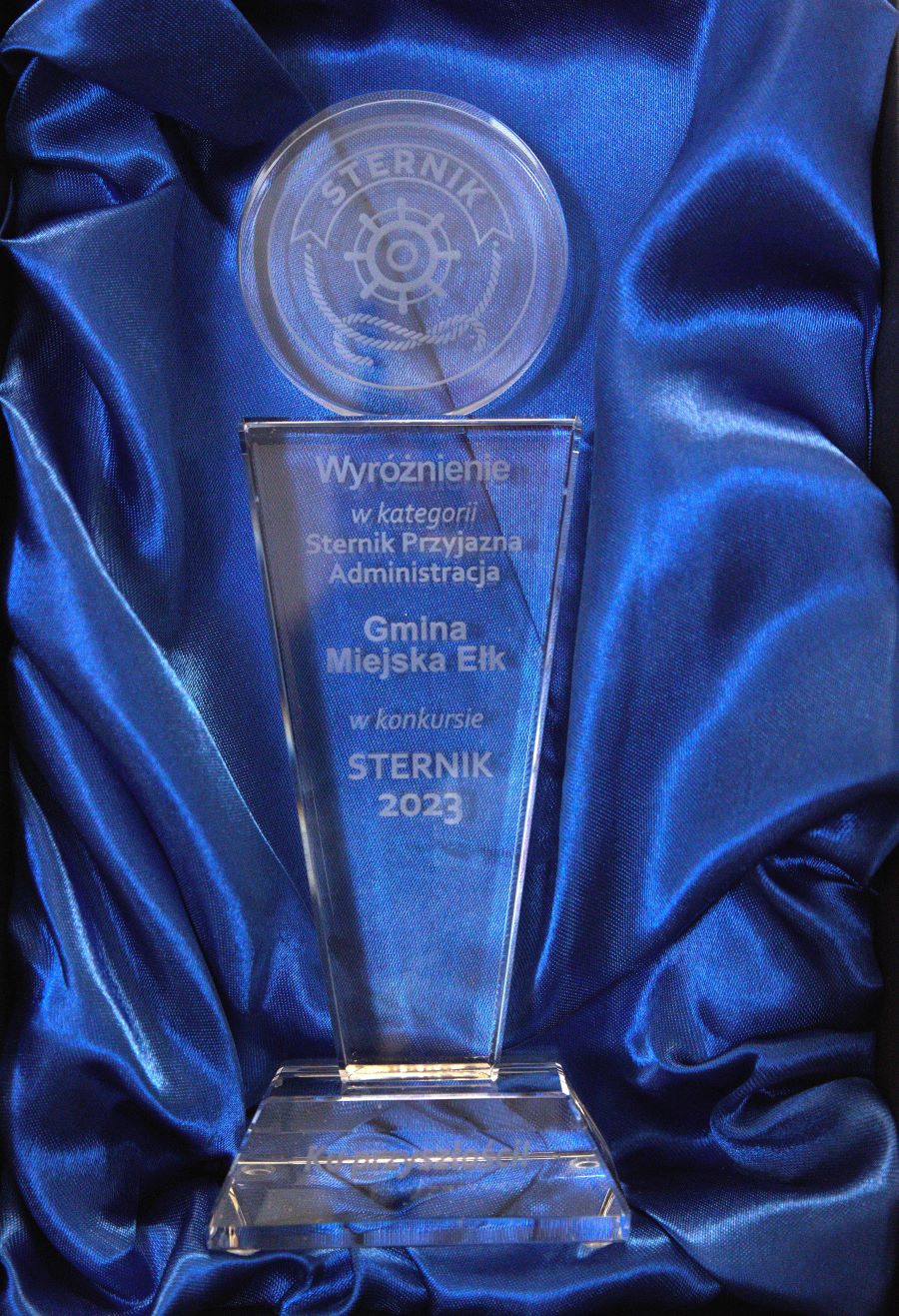 Kolejne wyróżnienie dla Ełku w konkursie „Sternik”